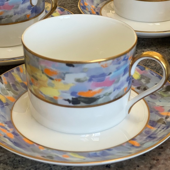 Mikasa Montmartre cups and saucers, bread and butter plates, and salad plates - Picture 3 of 17